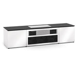 Salamander Designs Chameleon Collection Miami 245S Dual Speaker Grill Projector Integrated Cabinet for LG HU85LA Projector (Gloss Warm White)