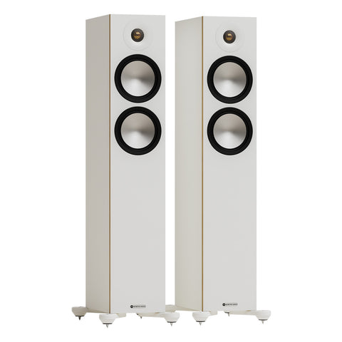 Monitor Audio Bronze 300 7G Floorstanding Speakers - Pair (White)