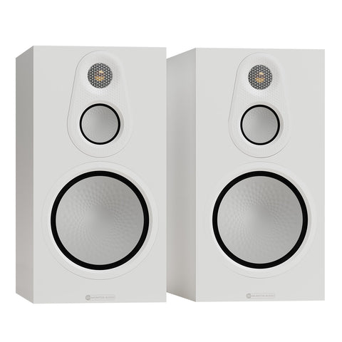 Monitor Audio Silver 100 8G 3-Way Bookshelf Speakers - Pair (Satin White)