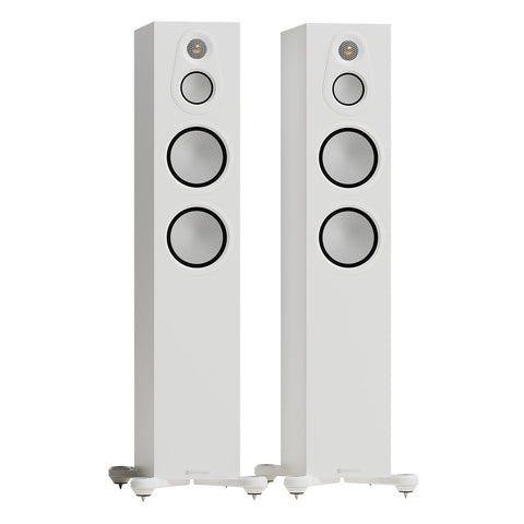 Monitor Audio Silver 300 8G 3-Way Floorstanding Speakers - Pair (Satin White)