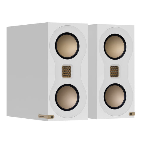 Monitor Audio Studio 89 Compact Bookshelf Speakers - Pair (White)