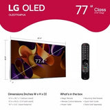 LG 77 Inch Class OLED evo G4 Series TV with webOS 24