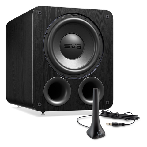 SVS PB-3000 R|Evolution 13" Ported Subwoofer Bundle with Auto EQ Mic (Black Ash)