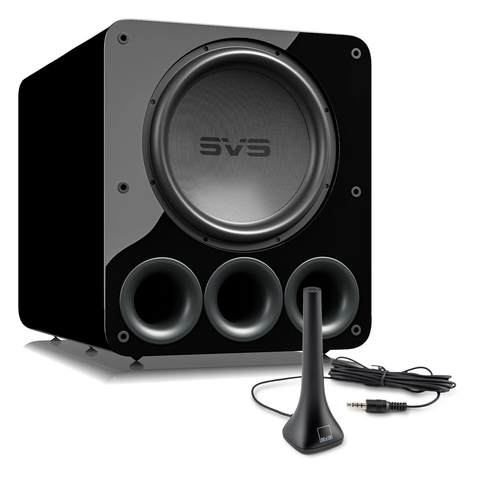 SVS PB-5000 R|Evolution 15 Inch Ported Powered Subwoofer Bundle with Auto EQ Mic