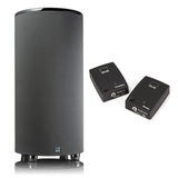 SVS PC-2000 Pro 12 Inch Ported Cylinder Subwoofer with SoundPath Wireless Audio Adapter (Piano Gloss Black)