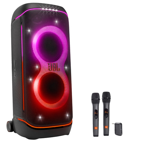 JBL PartyBox 720 Portable Party Speaker Bundle w/ Wireless Two Microphone System