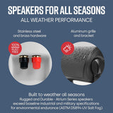 Polk Audio Atrium 4 All-Weather Outdoor Loudspeaker - Pair (Black)