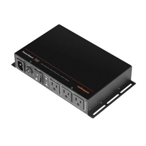 AudioQuest PowerQuest TV3 3-Outlet Non-Sacrificial Surge Protector for Wall-Mounted TVs