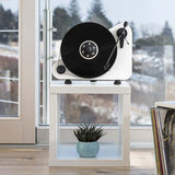 Pro-Ject VT-E BT R Vertical-Standing Plug & Play Turntable with Bluetooth & OM5E Cartridge (High Gloss White)