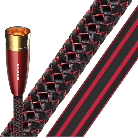 AudioQuest Red River XLR to XLR Analog Audio Interconnect Cables - 2.46' (0.75m) - 2-Pack