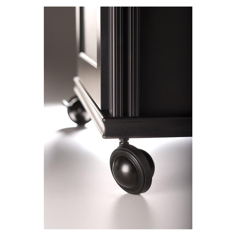 Salamander Designs Set of 6 Saturn Wheels for AV Cabinets (Satin Black)