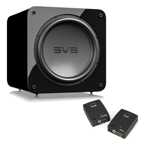 SVS SB-5000 15 Inch Powered Subwoofer with SoundPath Wireless Audio Adapter (Gloss Black)