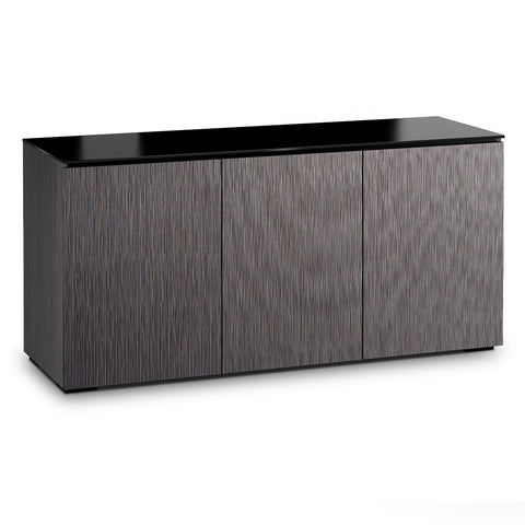 Salamander Designs Chameleon Collection Seattle 337 Triple AV Cabinet (Gray Oak with Black Glass)