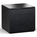 Salamander Designs Chameleon Collection Chicago 217 SE Subwoofer Enclosure AV Cabinet (Textured Black Oak with Black Glass Top)