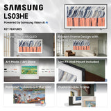 Samsung QN55LS03HEFXZA LS03HE 55 Inch The Frame 4K QLED TV
