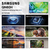 Samsung QN55QN80HAFXZA QN80H 55 Inch 4K NeoQLED TV