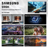 Samsung QN65S90HAEXZA S90H 65 Inch 4K OLED TV