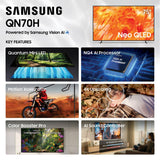 Samsung QN75QN70HAFXZA QN70H 75 Inch 4K NeoQLED TV