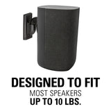 Sanus WSWMU2-B2 Universal Wireless Speaker Mount - Pair