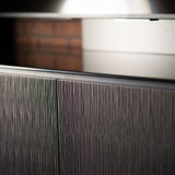 Salamander Designs Chameleon Collection Seattle 221 Twin Corner AV Cabinet (Gray Oak with Black Glass Top)