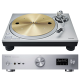 Technics SL-1300G New Grand Class Turntable Bundle with SU-GX70 Network Audio Amplifier