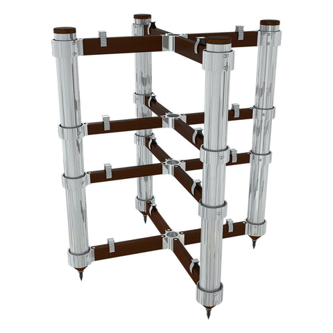Solid Tech Rack of Silence 4 Regular Audio Rack (Walnut/Silver)