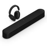 Sonos Personal Entertainment Set with Ace Wireless Noise Canceling Headphones and Beam Smart Sound Bar (Black)