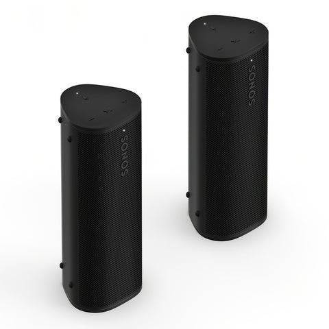 Sonos Roam 2 Portable Waterproof Bluetooth Speaker - Pair (Black)