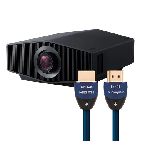 Sony VPL-XW6100ES 4K Laser Projector with AudioQuest SKY 48 3m HDMI Cable