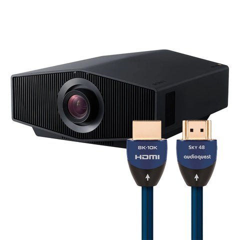 Sony VPL-XW8100ES 4K Laser Projector with AudioQuest SKY 3m HDMI Cable (Black)