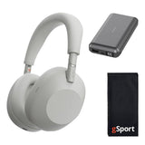 Sony WH-1000XM6 Wireless Noise Cancelling Over Ear Headphone Bundle with gSport Accessory Kit (Silver)