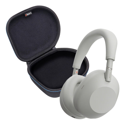 Sony WH-1000XM6 Wireless Noise Cancelling Over Ear Headphone Bundle with gSport Case (Silver)