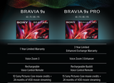 Sony BRAVIA 9 II True RGB 75 Inch 4K HDR Google TV with Gemini