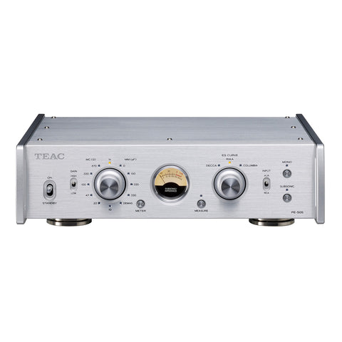 TEAC PE-505 Fully Balanced Phono Preamplifier (Silver)