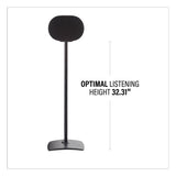 Sanus Fixed-Height Speaker Stands for Sonos Era 300 - Pair (Black)