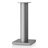 Bowers & Wilkins 706 S3 2-Way Bookshelf Speaker (Satin White) with FS-700 Floor Stand (Silver) - Pair