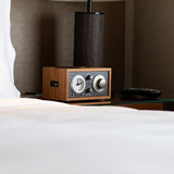 Tivoli Audio Model Three AM/FM Bluetooth Clock Radio with USB Charging Ports (Metallic Taupe/Cherry)