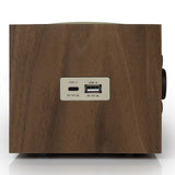 Tivoli Audio Model Three AM/FM Bluetooth Clock Radio with USB Charging Ports (Walnut / Beige)