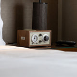 Tivoli Audio Model Three AM/FM Bluetooth Clock Radio with USB Charging Ports (Walnut / Beige)