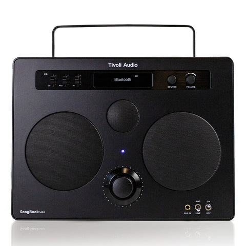 Tivoli Audio Songbook MAX Bluetooth Speaker with Built-In Pre-Amp and Carrying Handle (Black)