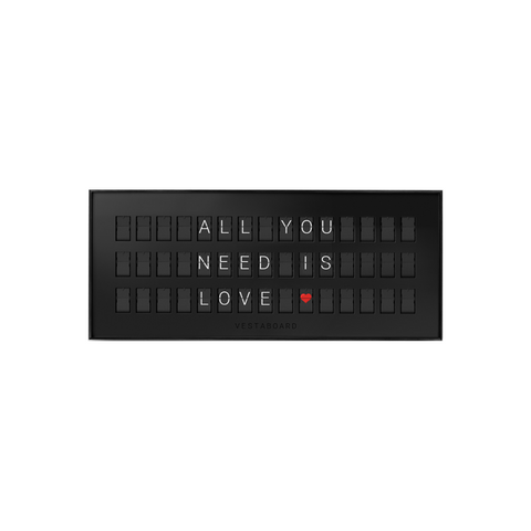 Vestaboard Note Mechanical Smart Messaging Dispay - Framed (Black)