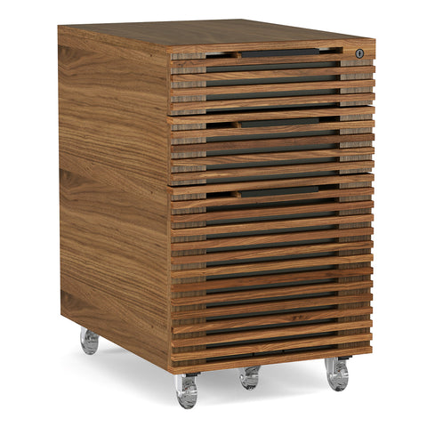 BDI Corridor 6507 Mobile File Pedestal (Walnut)