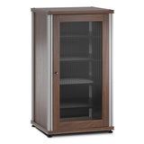 Salamander Designs Synergy 402 AV Cabinet (Dark Walnut with Aluminum Posts)