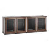 Salamander Designs Synergy 347 Quad AV Cabinet (Dark Walnut with Aluminum Posts)