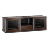 Salamander Designs Synergy 236 Triple AV Cabinet (Dark Walnut with Aluminum Posts)