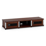 Salamander Designs Synergy 132 Triple AV Cabinet (Walnut with Aluminum Posts)