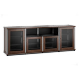 Salamander Designs Synergy 345 Quad AV Cabinet (Dark Walnut with Aluminum Posts)