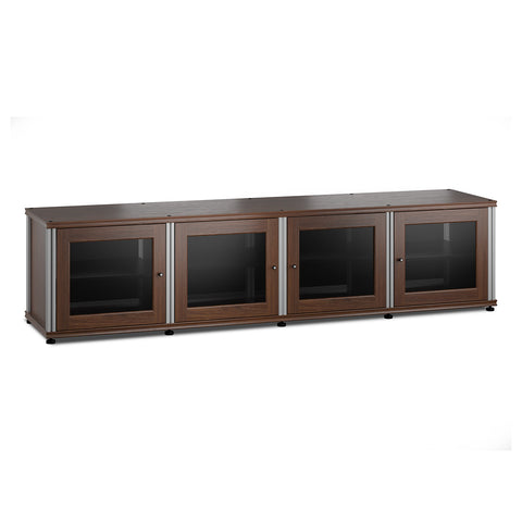 Salamander Designs Synergy 247 Quad AV Cabinet (Dark Walnut with Aluminum Posts)