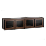 Salamander Designs Synergy 247 Quad AV Cabinet (Dark Walnut with Black Posts)