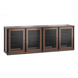 Salamander Designs Synergy 347 Quad AV Cabinet (Dark Walnut with Black Posts)